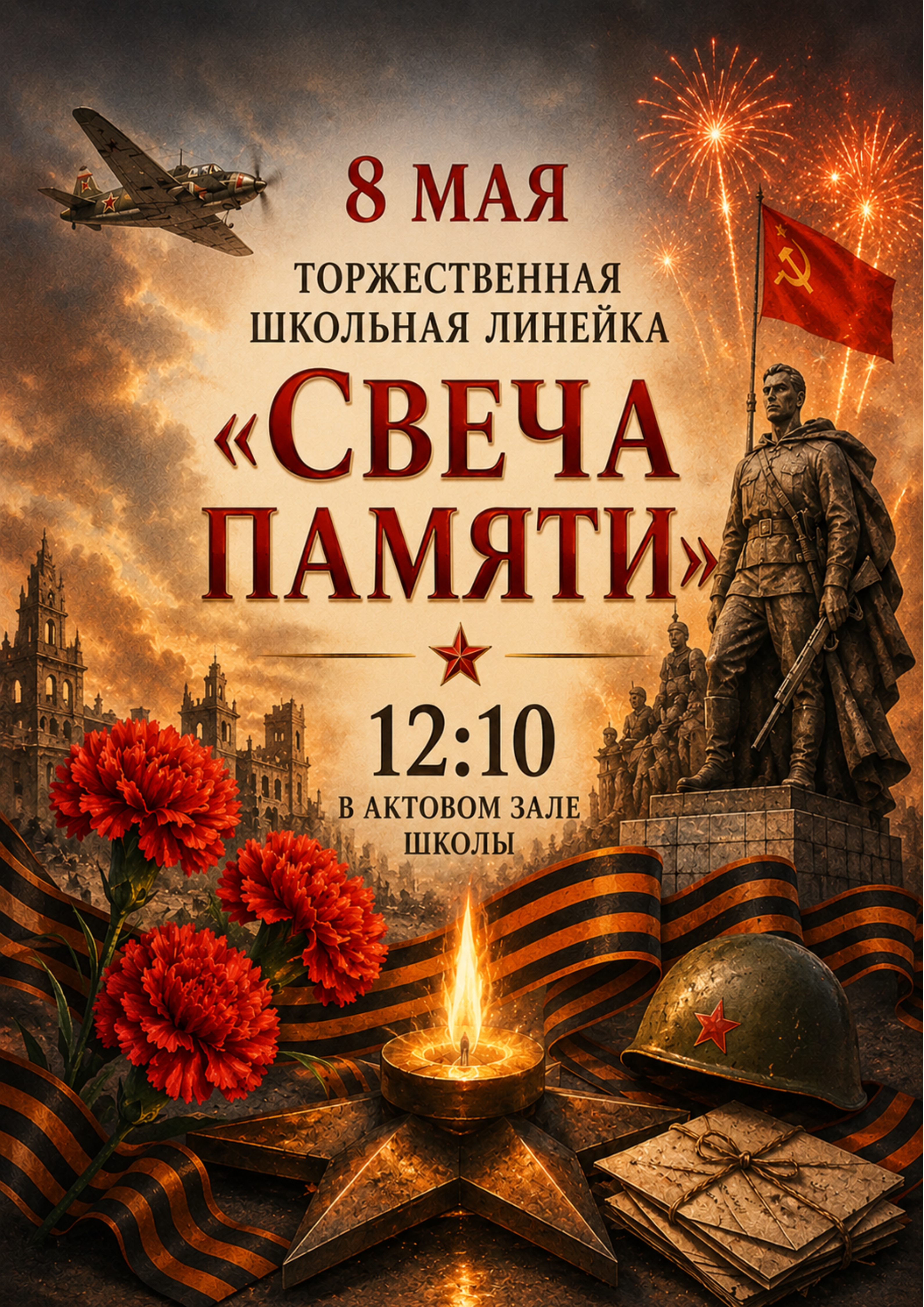 Школьная линейка - "Свеча памяти" 